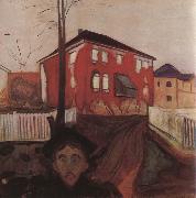 Edvard Munch Red oil painting artist